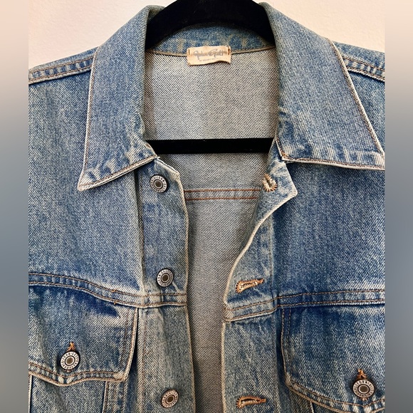 Brandy Melville Jackets & Coats Brandy Melville Oversized Lightwash